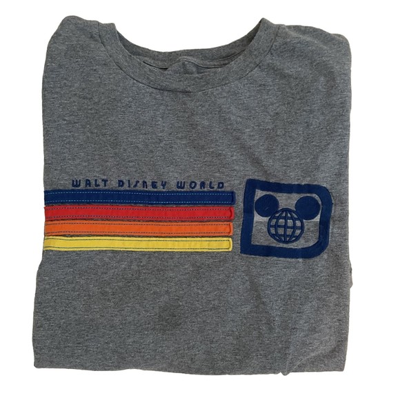 Disney Tops - Disney Parks Walt Disney World Adult XL Gray T-Shirt 71 Embroidered